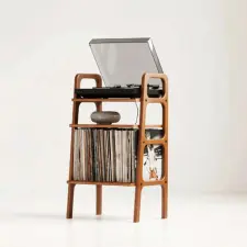  Hanah Home Record Player Stand Teak CPT4833-50 bútor