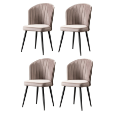 Hanah Home Rubi Cappuccino étkezőszék szett, 4 db, kávé bútor