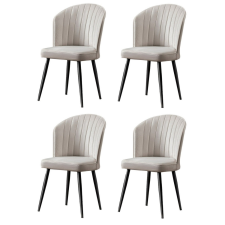 Hanah Home Rubi Cream étkezőszék szett, 4 db, krém bútor