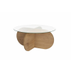  Hanah Home Sapphire Oak Dohányzóasztal Átlátszó Aeris - Zafír Tölgy, Átlátszó