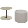  Hanah Home Side Table Set Travertine Vexana - Travertine