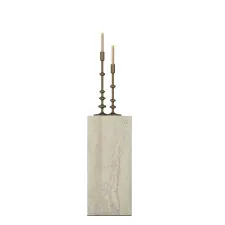  Hanah Home Side Table Travertine AD109 - 4749 bútor