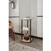  Hanah Home Tölgy Kerek 3-szintes Könyvespolc