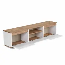  Hanah Home TV állvány Atlantic Pine White Sentinel - Atlantic Pine, White bútor