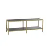  Hanah Home TV Stand Dark Grey Gold Basic - Dark Grey, Gold