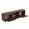 Hanah Home TV Stand Milano Walnut Sentinel - Milano Walnut