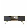  Hanah Home TV Stand Sapphire Oak Anthracite Siena - Sapphire Oak, Anthracite