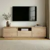  Hanah Home TV Stand Sapphire Oak Sentinel - Sapphire Oak