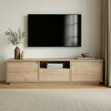  Hanah Home TV Stand Sapphire Oak Sentinel - Sapphire Oak bútor