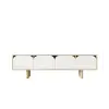  Hanah Home TV Stand Sapphire Oak White Lazio - Sapphire Oak, White