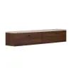  Hanah Home TV Stand Travertine Walnut Ligne 140 - Travertine, Milano Walnut