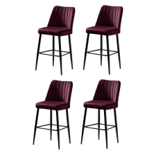 Hanah Home Vento Claret Red bárszék szett, 4 db, bordó, 4 db bútor