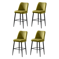 Hanah Home Vento Green bárszék szett, 4 db, világoszöld, 4 db bútor