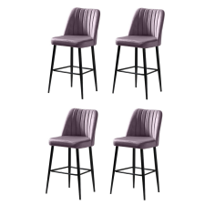 Hanah Home Vento Lilac bárszék szett, 4 db, lila, 4 db bútor