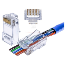 Handy Adatcsatlakozó dugó - átmenő - UTP CAT6A RJ45 villanyszerelés