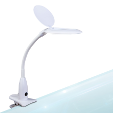 Handy Asztali LED lámpa - nagyítóval - csipeszes - fehér (10800) világítás