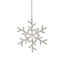 HANG ON karácsonyfadísz hópehely, 13 cm karácsonyfadísz