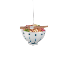 HANG ON üveg karácsonyfadísz, Poké Bowl ?7cm karácsonyfadísz