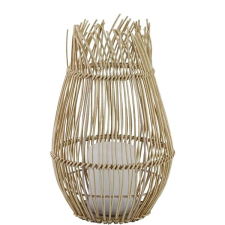 HANKO Mauritius Fringe Style napelemes lámpa, rattan kültéri világítás