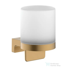 Hansgrohe ADDSTORIS fali szappanadagoló matt üveg tartállyal, szálcsiszolt bronz 41765140 fürdőszoba kiegészítő