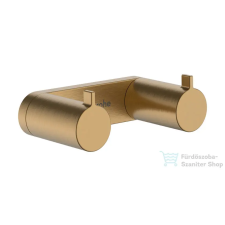 Hansgrohe ADDSTORIS S dupla törölközőtartó, szálcsiszolt bronz 41785140 fürdőszoba kiegészítő