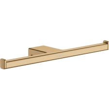 Hansgrohe AddStoris WC papír tartó, dupla szálcsiszolt bronz 41748140 fürdőszoba kiegészítő