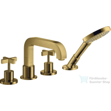 Hansgrohe AXOR Citterio 4 üléses kádtöltő csaptelep zuhanyszettel,polírozott arany hatású 39445990 csaptelep
