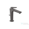 Hansgrohe AXOR CITTERIO C 125 hidegindításos mosdó csaptelep négyszög metszéses fogantyúval, automata leeresztővel, szálcsiszolt fekete króm 49031340
