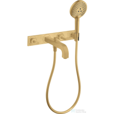 Hansgrohe AXOR Citterio falsík alatti kádtöltő csaptelep zuhanyszettel,szálcsiszolt arany hatású 39442250 csaptelep