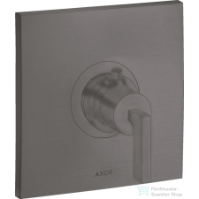 Hansgrohe AXOR Citterio Highlow falsík alatti termosztátos csaptelep,szálcsiszolt fekete króm 39711340 csaptelep