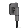 Hansgrohe AXOR FINE softsquare gégecső csatlakozó, polírozott fekete króm 36739330