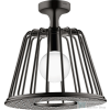 Hansgrohe AXOR LAMPSHOWER NENDO 27,5 cm-es kerek, mennyezeti fejzuhany, polírozott fekete króm 26032330
