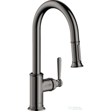 Hansgrohe Axor Montreux 2 funkciós mosogató csaptelep, polírozott fekete króm 16581330 csaptelep