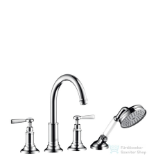Hansgrohe AXOR MONTREUX 4-lyukú, burkolatra szerelhető kádcsaptelep, króm 16554000 csaptelep