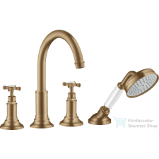 Hansgrohe AXOR MONTREUX 4 üléses peremre szerelhető kádtöltő csaptelep,szálcsiszolt bronz 16546140 csaptelep