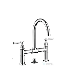 Hansgrohe AXOR MONTREUX kétkaros mosdó csaptelep 220, automata leeresztővel, króm 16511000 csaptelep