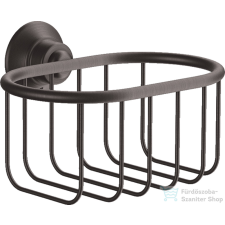 Hansgrohe AXOR MONTREUX szappantartótartó kosár,szálcsiszolt fekete króm 42065340 fürdőszoba kiegészítő