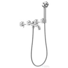 Hansgrohe AXOR ONE falsík alatti kádtöltő csaptelep zuhanyszettel, alaptest nélkül, króm 48443000 csaptelep
