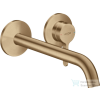 Hansgrohe AXOR ONE falsík alatti mosdócsaptelep 22 cm-es kifolyóval,nem zárható leeresztővel,Szálcsiszolt Bronz 48120140
