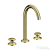 Hansgrohe AXOR ONE Select 170 3 üléses mosdó csaptelep, klik-klak leeresztővel,Polírozott arany hatású 48070990