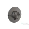 Hansgrohe AXOR SHOWERSELECT ID Round falsík alatti termosztát, szálcsiszolt fekete króm 36759340