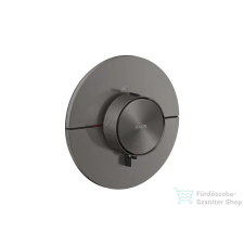 Hansgrohe AXOR SHOWERSELECT ID Round falsík alatti termosztát, szálcsiszolt fekete króm 36759340 csaptelep