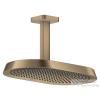 Hansgrohe AXOR SHOWERSPHERE Ecosmart 37x22 cm-es 2 jet mennyezeti esőztető zuhanykarral, alaptest nélkül, szálcsiszolt bronz 39758140