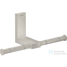 Hansgrohe AXOR UNIVERSAL RECTANGULAR dupla wc papír tartó,rozsdamentes acél hatású 42657800 fürdőszoba kiegészítő