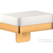 Hansgrohe AXOR UNIVERSAL SOFTSQUARE folyékonyszappan-adagoló,szálcsiszolt arany hatású 42819250 fürdőszoba kiegészítő