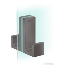 Hansgrohe AXOR UNIVERSAL zuhanyajtó fogantyú,szálcsiszolt fekete króm 42639340 fürdőszoba kiegészítő