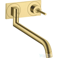 Hansgrohe AXOR Uno 2 fali mosogató csaptelep alaptest nélkül, szálcsiszolt sárgaréz 38815950 csaptelep