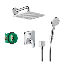 Hansgrohe Crometta E 240 beépített zuhanyrendszer, fényes króm csaptelep