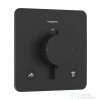 Hansgrohe ECOSTAT Comfort Q falsík alatti kád/zuhany csaptelep, matt fekete 33713670
