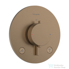 Hansgrohe ECOSTAT Comfort S falsík alatti kád/zuhany csaptelep, szálcsiszolt bronz 33715140 csaptelep